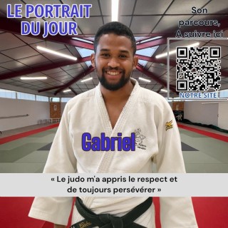 Image de l'actu 'Portrait de Gabriel – 20 ans de judo, une passion devenue une évidence'