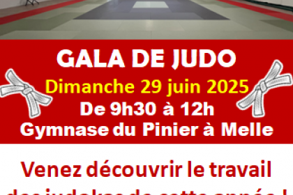 GALA DE JUDO – 29 JUIN À MELLE