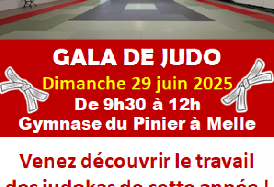 GALA DE JUDO – 29 JUIN À MELLE